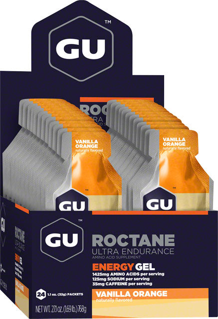 GU Roctane Energy Gel - Vanilla-Orange, Box of 24