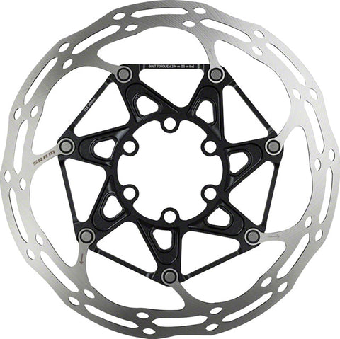 SRAM Centerline X Disc Brake Rotor - 180mm, 6-Bolt, Ti Bolts, Silver/Black