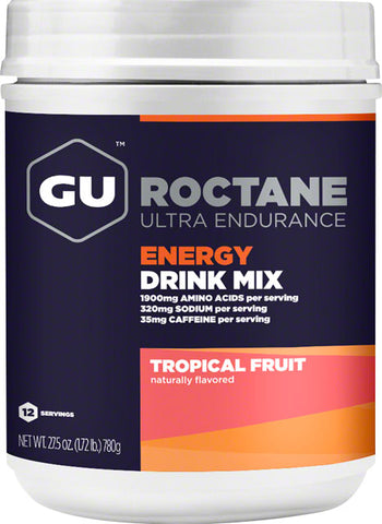 GU Roctane Energy Drink Mix - Tropical, 12 Serving Canister