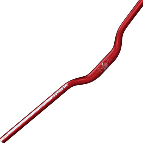 Spank Spoon 800 Handlebar - 31.8mm Clamp, 40mm Rise, Red