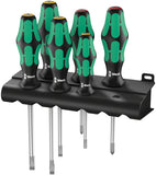 Wera 334/6 Rack Screwdriver Set - Kraftform Plus Lasertip and Rack