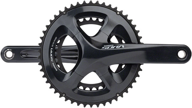 Shimano Sora FC-R3000 Crankset - 170mm, 9-Speed, 50/34t, 110 Asymmetric BCD, Hollowtech II Spindle Interface, Gray