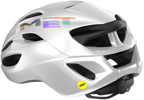MET Rivale MIPS Helmet - White Holographic, Glossy, Small