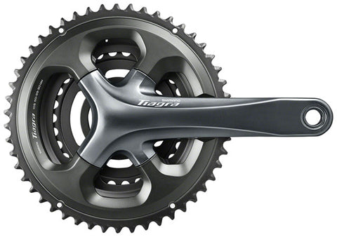 Shimano Tiagra FC-4703 Crankset - 172.5mm, 10-Speed, 50/39/30t, 110/74 Asymmetric BCD, Hollowtech II Spindle Interface, Gray