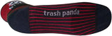 SockGuy Classic Busted Socks - 3 inch, Black/Red Stripe, Small/Medium
