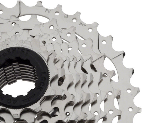 microSHIFT H09 Cassette - 9 Speed, 11-36t, Silver, Nickel Plated