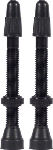 WTB Aluminum TCS Tubeless Valves: 46mm, Black, Pair