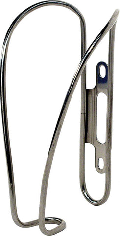 Velo Orange Moderniste Water Bottle Cage: Polished Stainless