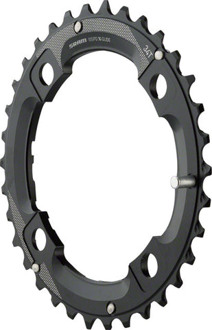 SRAM 34 Tooth 104mm BCD Outer Chainring With Medium Overshift Pin, Use with 22T
