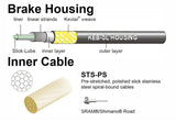 Jagwire Pro Brake Cable Kit Road SRAM/Shimano, Bianchi Celeste