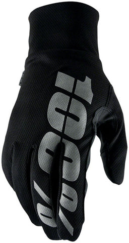 100% Hydromatic Gloves - Black, Full Finger, Small