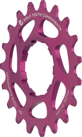 Wolf Tooth Single Speed Aluminum Cog: 19T, Compatible with 3/32