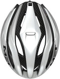 MET Trenta 3K Carbon MIPS Helmet - White/Silver Metallic, Matte, Large