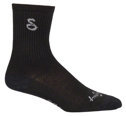 SockGuy Wool Tall Socks - 6 inch, Black, Small/Medium