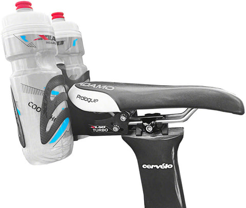 XLAB Turbo Wing w/Gorilla Matte Cages Saddle Mounted Dual Water Bottle Carrier System