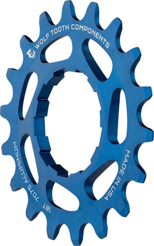 Wolf Tooth Single Speed Aluminum Cog: 18T, Compatible with 3/32