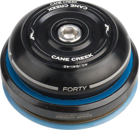 Cane Creek 40 IS42/28.6 IS52/40 Short Cover Headset, Black