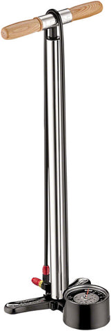 Lezyne Alloy Floor Drive Pump Standard Length: ABS-1 Chuck, Silver