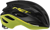 MET Estro MIPS Helmet - Black/Lime Yellow Metallic, Glossy, Small