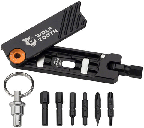 Wolf Tooth 6-Bit Hex Wrench Multi-Tool with Keyring - Red