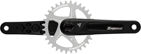 RaceFace Turbine Crankset - 175mm, Direct Mount, 136mm Spindle with CINCH Interface, 7050 Aluminum, Black