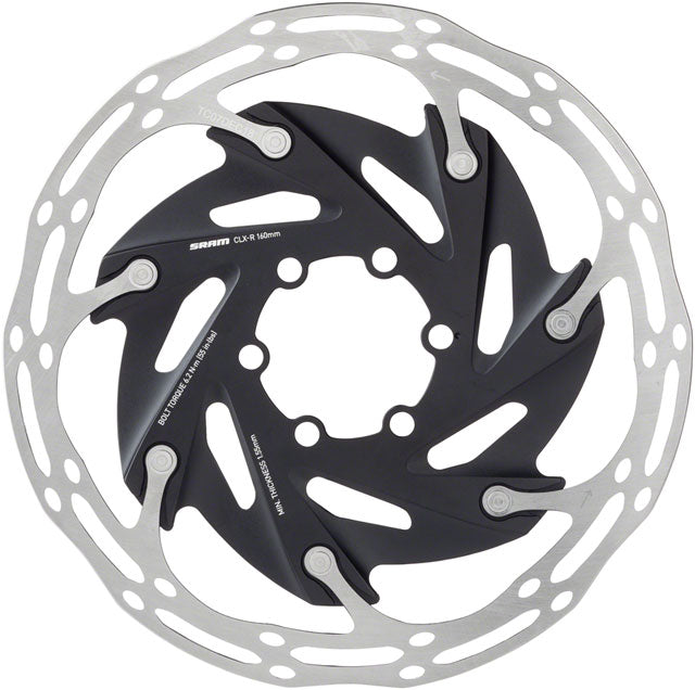 SRAM CenterLine XR Disc Brake Rotor - 160mm, 6-Bolt, Silver/Black