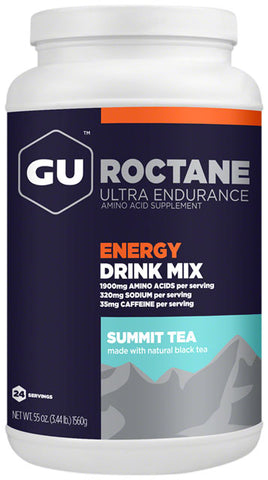 GU Roctane Energy Drink Mix -  Summit Tea, 24 Serving Canister