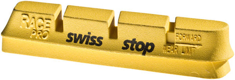 SwissStop RacePro Set of 4 Campagnolo Rim Brake Inserts, Yellow King Compound