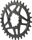 Wolf Tooth Elliptical Direct Mount Chainring - 30t, SRAM Direct Mount, Drop-Stop, For SRAM 3-Bolt Boost Cranksets, 3mm Offset, Black