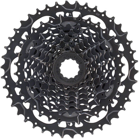 microSHIFT Acolyte Cassette - 8 Speed, 12-42t, Black, ED Coated