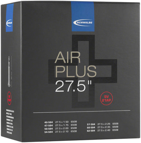 Schwalbe Air Plus Tube - 27.5 x 2.1 - 3, 40mm Presta Valve
