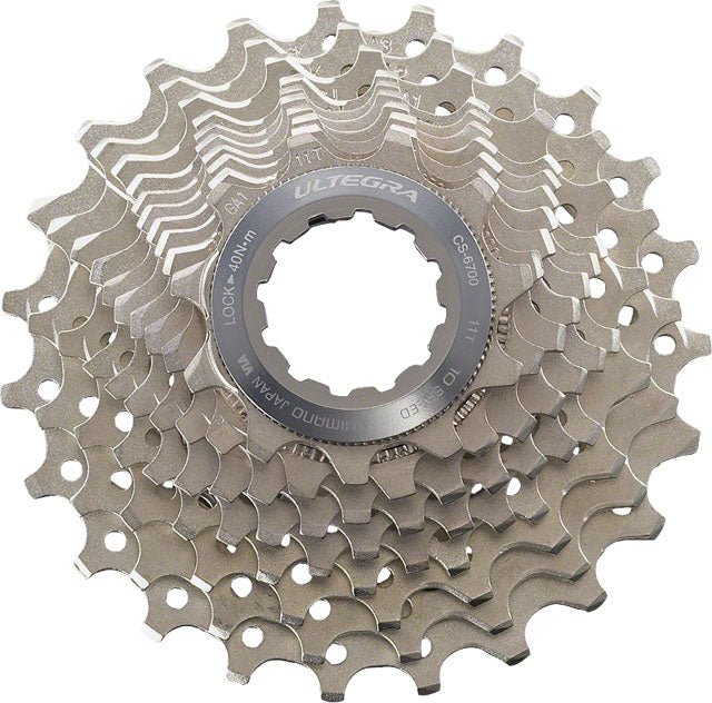 Shimano Ultegra CS-6700 Cassette - 10 Speed, 11-25t, Silver