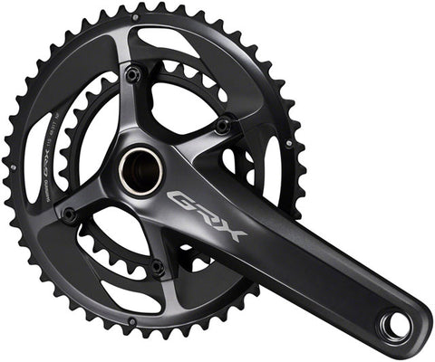 Shimano GRX FC-RX810-2 Crankset - 172.5mm, 11-Speed, 48/31t, 110/80 BCD, Hollowtech II Spindle Interface, Black