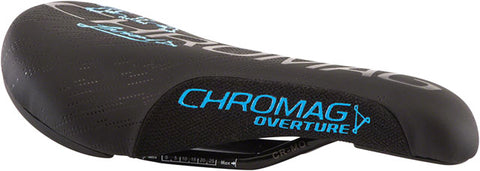 Chromag Overture Saddle - Chromoly, Black/Blue