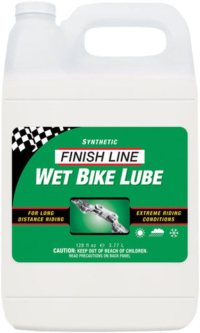 Finish Line WET Bike Chain Lube - 1 Gallon, Bulk