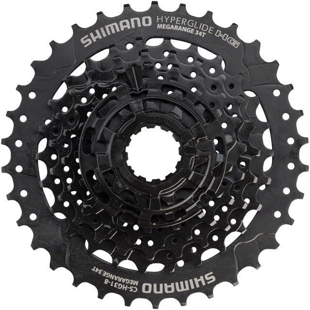 Shimano Altus CS-HG31 Cassette - 8 Speed, 11-34t, Black, Mega Range