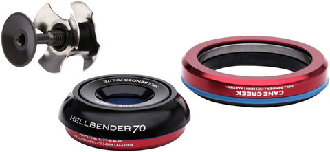 Cane Creek Hellbender 70 Lite Headset - IS41/28.6/H9|IS52/40 B, Tapered, Black
