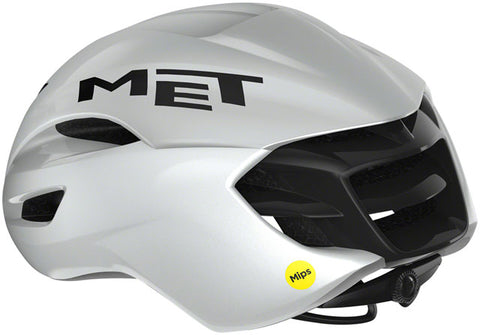 MET Manta MIPS Helmet - White Holographic, Glossy, Small