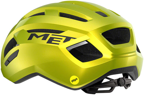 MET Vinci MIPS Helmet - Lime Yellow Metallic, Glossy, Medium
