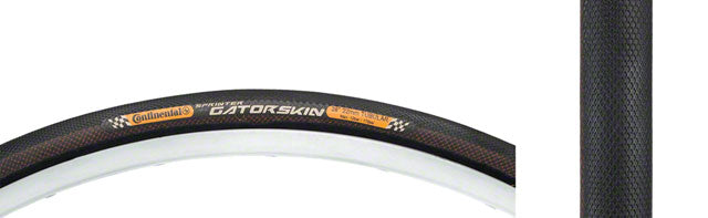 Continental Sprinter Tire 700 x 25 Tubular Folding Black 180tpi Bicycle Addiction