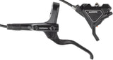 Shimano Altus BL-MT201/BR-UR300 Disc Brake and Lever - Front, Hydraulic, Flat Mount, Resin Pads, Black