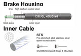 Jagwire Universal Sport Brake Cable Kit, Ice Gray