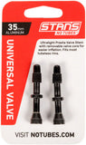 Stan's NoTubes Alloy Valve Stems - 35mm, Pair, Black