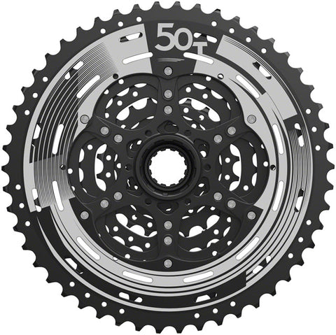 SunRace M993 Cassette - 9 Speed, 11-50t, ED Black, Alloy Spider and Lockring