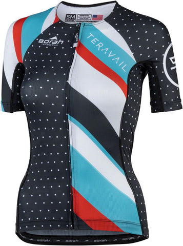 Teravail Waypoint Women's Jersey - Black, White, Blue, Red, X-Large