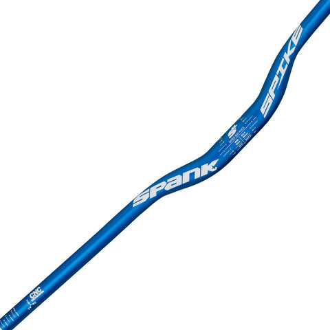 Spank Spike Race Bars 800mm Wide, 30mm Rise, 31.8mm Clamp Matte Blue