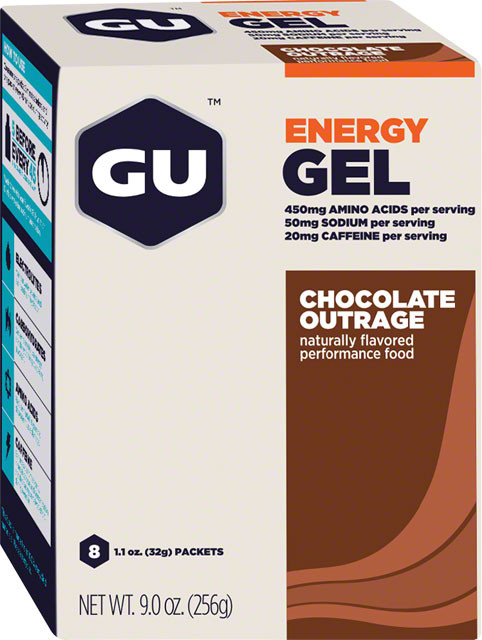 GU Energy Gel - Chocolate, Box of 8