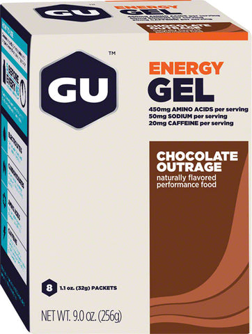 GU Energy Gel - Chocolate, Box of 8