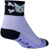 SockGuy Classic Bad Kitty Socks - 2 inch, Purple, Women's, Small/Medium