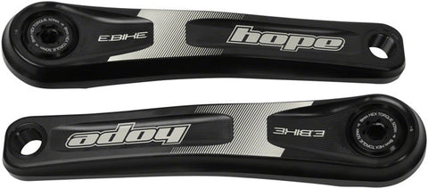 Hope Ebike Crank Arm Set - 165mm, ISIS, Standard Offset, Black